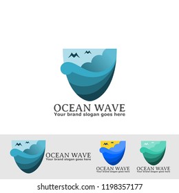 ocean prism logo with cloud