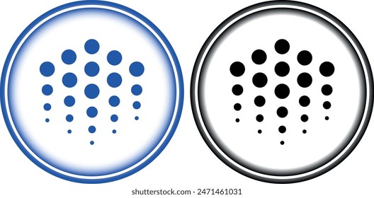 ocean protocol - ocean cryptocurrency logo illustrations on abstract background. 3d illustrations.