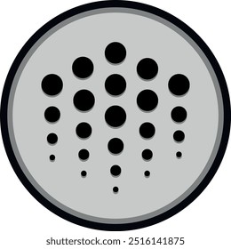 Ocean Protocol - Ilustraciones del logotipo de la criptomoneda del océano sobre fondo abstracto. Ilustraciones 3D.
