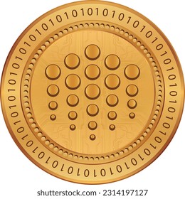 ocean protocol-ocean coin vector illustrations. 3d illustration