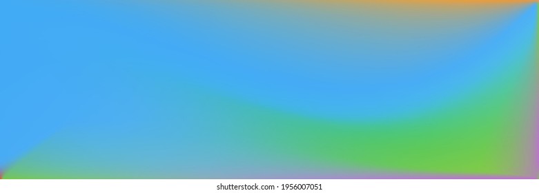 Malla de degradado de ondulación oceánica de arcoiris. Fondo Vibrante Y Colorido Desdibujado. Luminoso fondo marino suavizado. Malla de degradado ondulada de color multicolor. Ilustración De Textura Desdibujada Natural Water Blank.