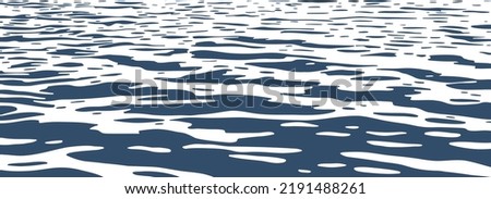 Ocean ripples texture. One-color background with waves on a water surface. [[stock_photo]] © 