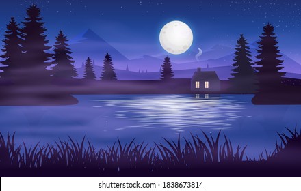 1 260件の 月明かり 水面 のイラスト素材 画像 ベクター画像 Shutterstock