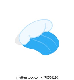 Ocean or sea wave icon in isometric 3d style on a white background