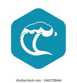 Ocean or sea wave icon. Simple illustration of ocean or sea wave vector icon for web