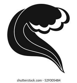 Ocean or sea wave icon. Simple illustration of ocean or sea wave vector icon for web