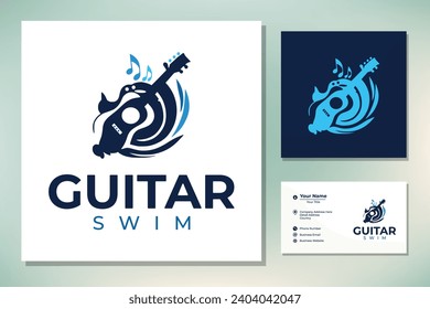 Ocean Sea Wave Water Aqua Swim with Guitar Music Instrument