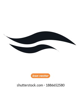 Ocean, sea waves icon template color editable. wave symbol vector illustration for graphic and web design.