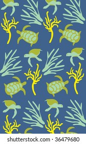 Ocean seamless pattern