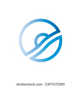 ocean simple logo icon design illustration.