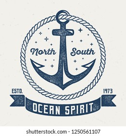 Ocean Spirit II - Aged Tee Design For Printing