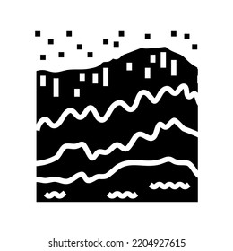 ocean summer glyph icon vector. ocean summer sign. isolated symbol illustration
