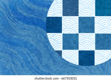 Ocean summer Japanese paper background
