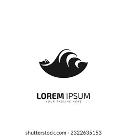 Ocean Sun Waves Logo Design Template