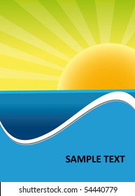 ocean sunset background