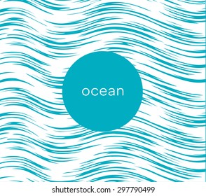 Ocean Texture Background . Waves Pattern