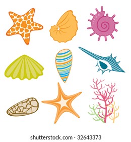 Ocean Theme Icon Stock Vector (Royalty Free) 32643373 | Shutterstock