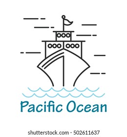 Ocean theme logo template