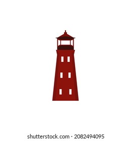 ocean tower icon simple design 