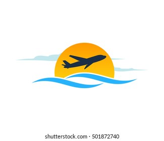 Ocean Travel Logo Design Template