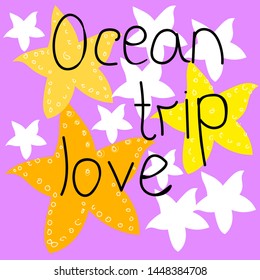 ocean trip love illustration vector