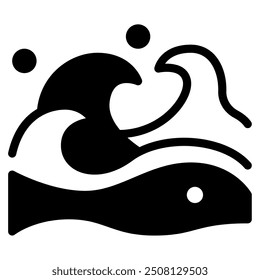 Ocean tropical holiday icon illustration