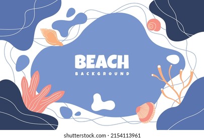 Ocean Underwater Life Sea Beach Text Space Background