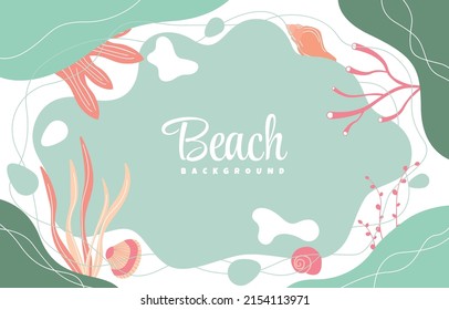 Ocean Underwater Life Sea Beach Text Space Background