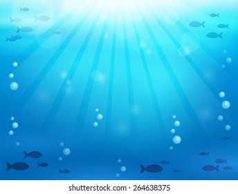 Ocean underwater theme background 2 - eps10 vector illustration.