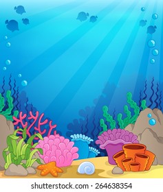 Ocean underwater theme background 4 - eps10 vector illustration.