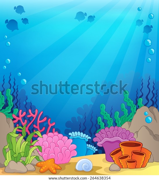 Ocean Underwater Theme Background 4 Eps10 Stock Vector (Royalty Free ...