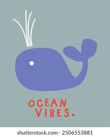 ocean vibes hand drawn illustration graphic 