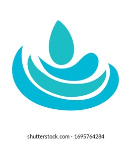 ocean water flat style icon vector illustration design