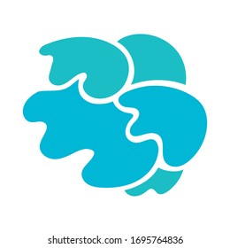 Hochseewasser-Vektorillustration-Design