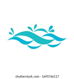 ocean water flat style icon vector illustration design
