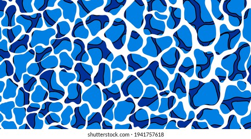 Textura del Agua del Océano con ondas y reflexiones. Ilustración de estilo vaporwave de arte pop para afiches o huellas de pared con un patrón ondulado moderno.