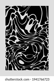 Ocean Water Texture with Ripples and Reflections. Pop art illustration for poster or wall print with trendy wavy pattern.