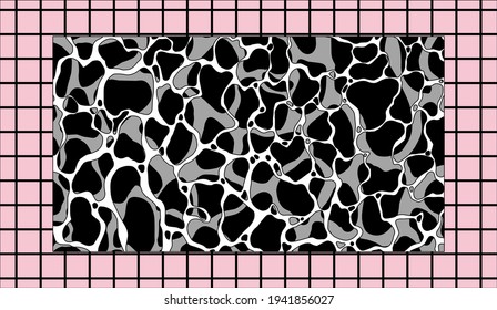 Ocean Water Texture with Ripples and Reflections. Pop art illustration for poster or wall print with trendy wavy pattern.
