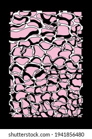 Ocean Water Texture with Ripples and Reflections. Pop art illustration for poster or wall print with trendy wavy pattern.