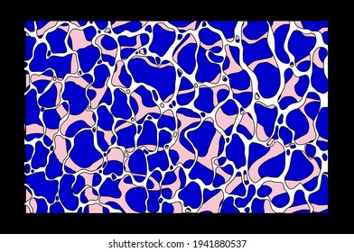 Ocean Water Texture with Ripples and Reflections. Pop art vaporwave style illustration for poster or wall print with trendy wavy pattern.