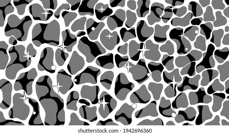 Ocean Water Texture with Ripples and Reflections. Pop art illustration for poster or wall print with trendy wavy pattern.