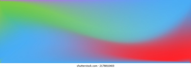 Meerwasser Wavy Gradient Mesh. Farbiger, origineller Hintergrund auf dem Meer. Natürlicher, heller, welliger Gradient Mesh. Rainbow Vibrant Color Blurred Texture Illustration. Lebhafter mehrfarbiger, glatter Hintergrund.