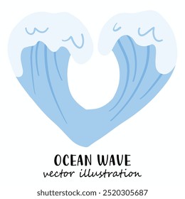 Ocean wave, Wave, Beach, Ocean, Vector illustration