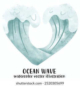 Ocean wave, Wave, Beach, Ocean, Vector illustration