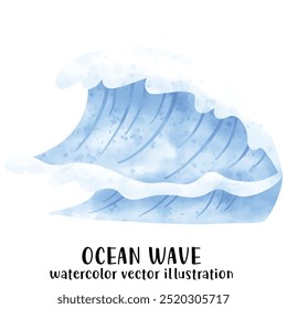 Ocean wave, Wave, Beach, Ocean, Vector illustration