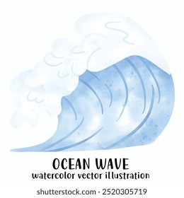 Ocean wave, Wave, Beach, Ocean, Vector illustration