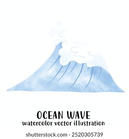 Ocean wave, Wave, Beach, Ocean, Vector illustration