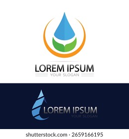 Ocean Wave Crest Symbol im flachen Vektorstil für Unternehmen und Unternehmen Logo