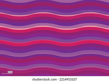 Ozeanwellenkurve in Farbverlauf-violettem Reisemotiv-Hintergrund für Werbebroschüren-Banner-Website Cover Produktpaket-Design Präsentation Vektorpfe.