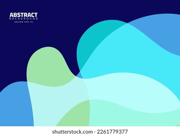 ocean wave and curve night time marine technology science theme background for advertisement poster website banner landing page template vector eps 